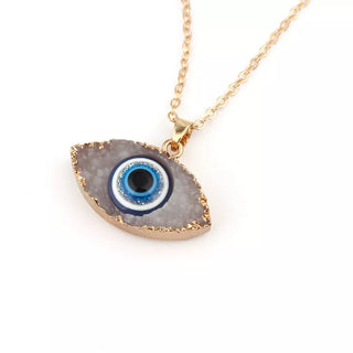 Mystic Aura Evil Eye Charm Chain Necklace