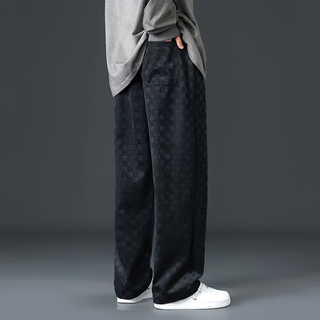Casual Soft Checkered Joggers